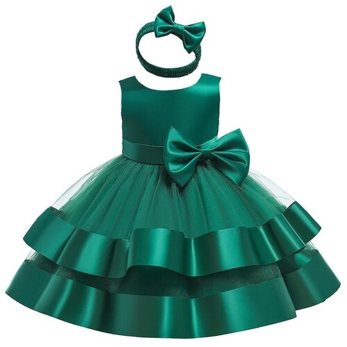 нарядные платье chunmu для девочки, зеленое