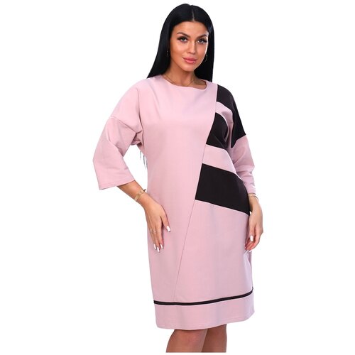 женское прямые платье натали, розовое