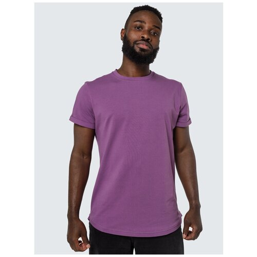 мужская футболка с коротким рукавом konwa, фиолетовая