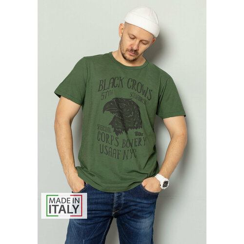 мужская футболка bowery nyc, зеленая