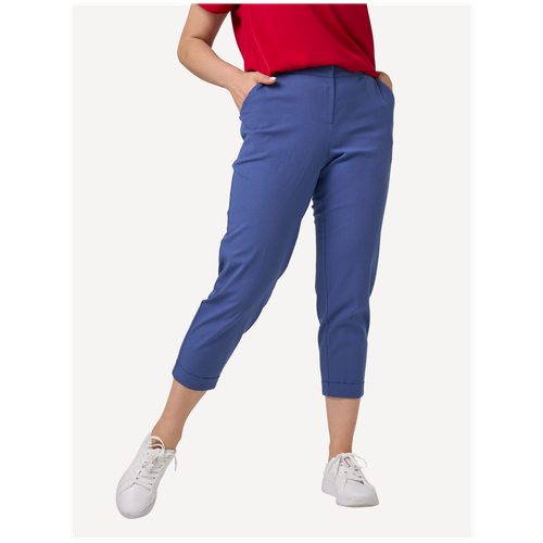женские брюки с высокой посадкой disorelle, синие