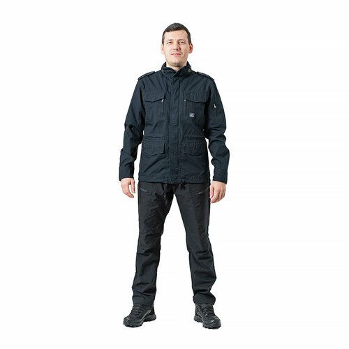 мужская куртка с капюшоном vintage industries, черная