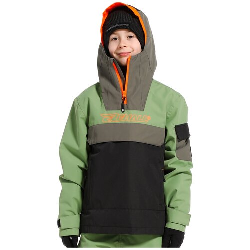 сноубордические куртка rehall для мальчика, зеленая