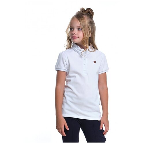 футболка mini maxi для девочки, белая