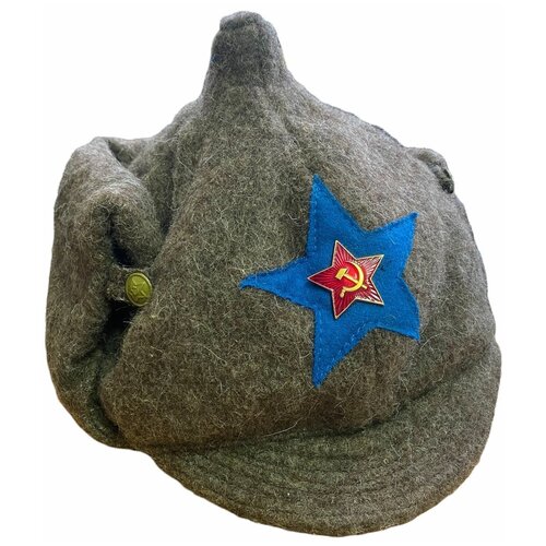 мужская шапка военный коллекционер, серая