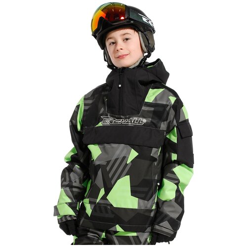 сноубордические куртка rehall для мальчика, черная
