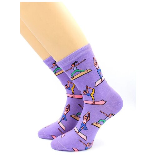 женские носки hobby line, фиолетовые