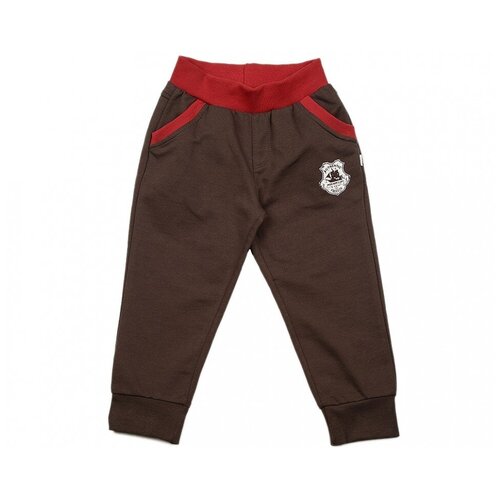 брюки джоггеры mini maxi для мальчика, коричневые