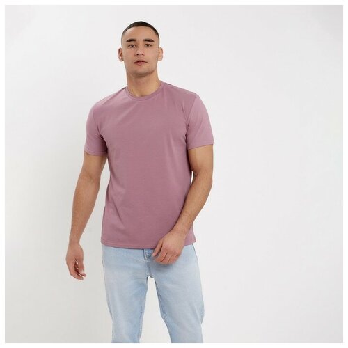 мужская футболка minaku, розовая