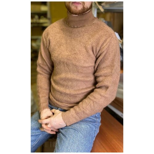 мужской шерстяные свитер военный коллекционер, коричневый