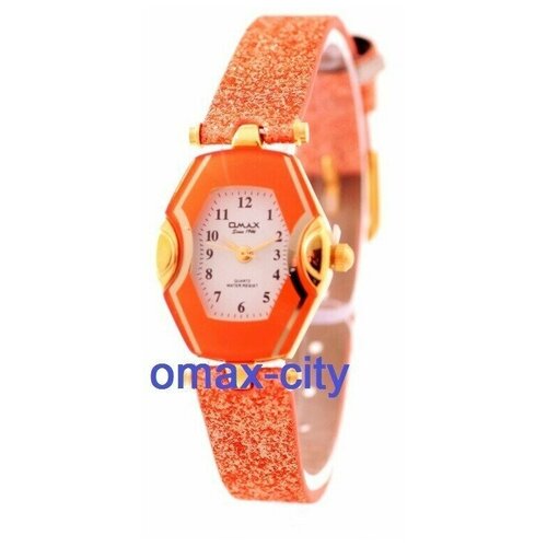 женские часы omax, оранжевые
