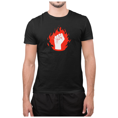 футболка с коротким рукавом сувенирshop, черная