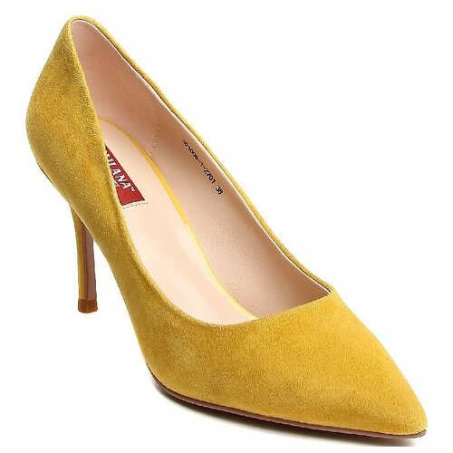 женские туфли-лодочки milana, желтые