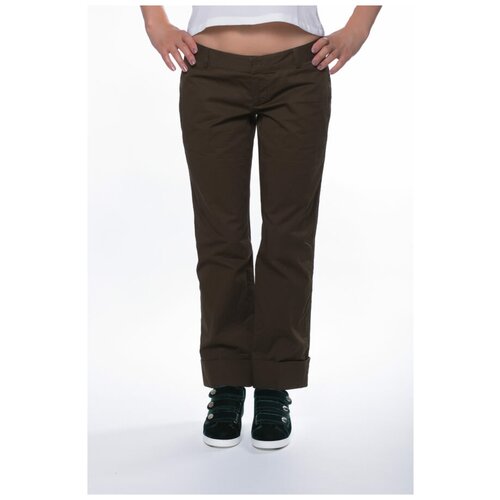 женские зауженные брюки dsquared2, коричневые