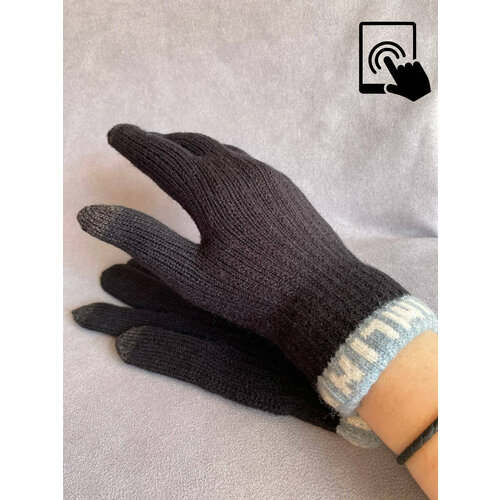 женские вязаные перчатки kim lin, черные
