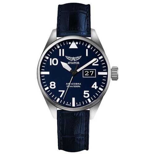 мужские часы aviator, синие