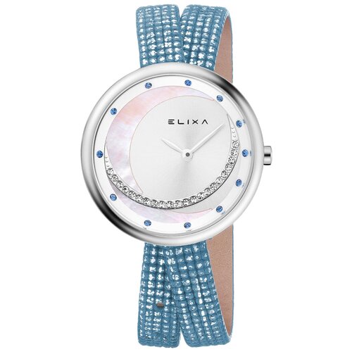 женские часы elixa, голубые