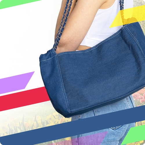 женская сумка-шоперы dayona dasconi, синяя