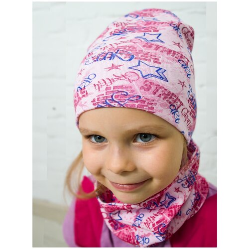 шарф рид - родители и дети для девочки, розовый
