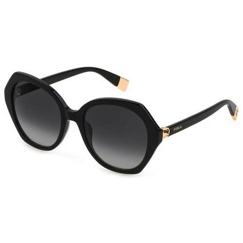 женские солнцезащитные очки furla, черные