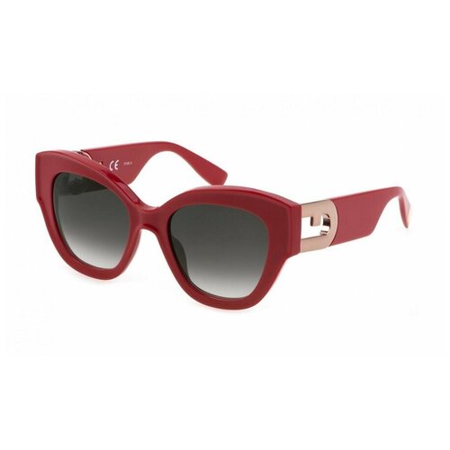 женские солнцезащитные очки furla, красные