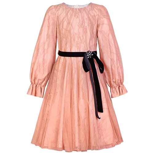 платье макси aletta для девочки, розовое