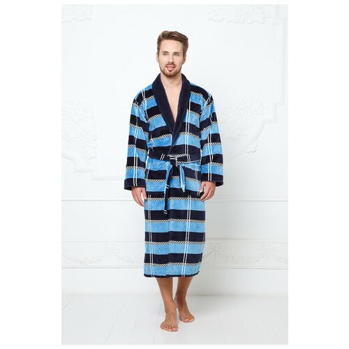 мужской халат melek tekstil, синий