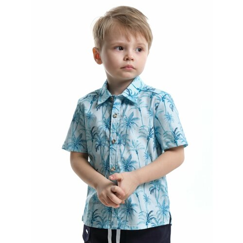 рубашка mini maxi для мальчика, разноцветная