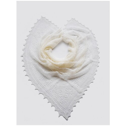 женский вязаные платок оренбургский пуховый платок (оренбургшаль), белый