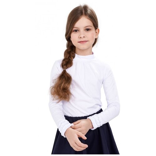 свитер mini maxi для девочки, белый