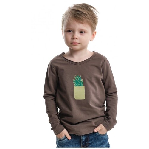 свитер mini maxi для мальчика, коричневый