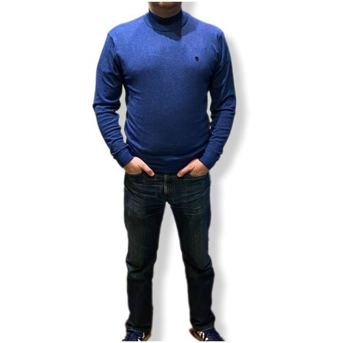мужской свитер удлиненные fashion, синий