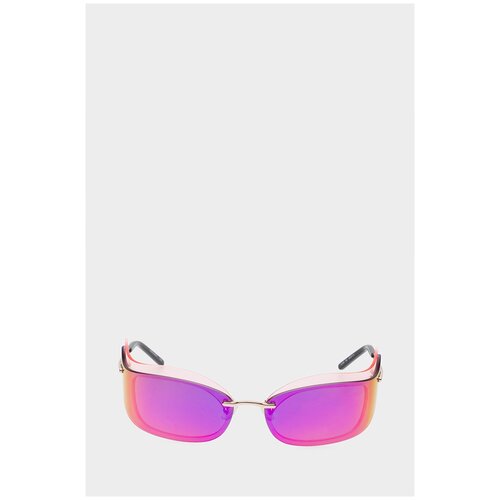 солнцезащитные очки кошачьи глаза courrèges, фиолетовые