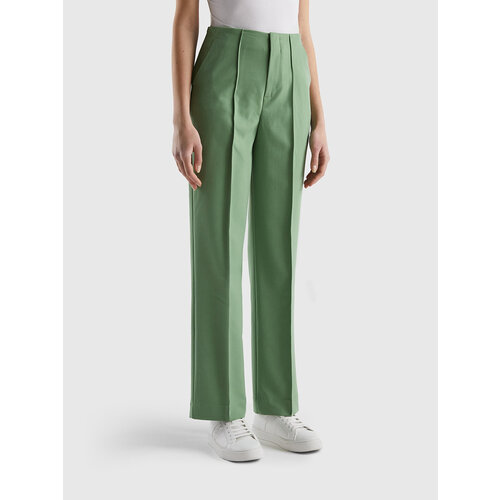 женские брюки united colors of benetton, зеленые