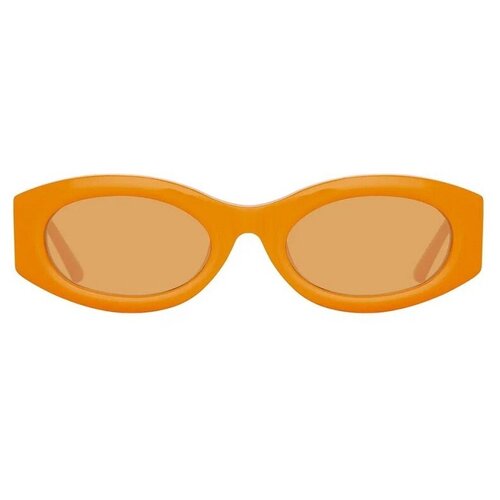 женские солнцезащитные очки linda farrow, оранжевые
