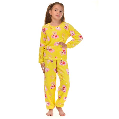 пижама белошвейка для девочки, желтая