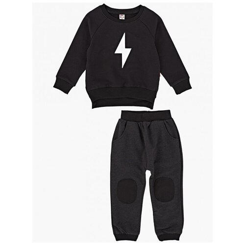 спортивный костюм mini maxi для мальчика, черный