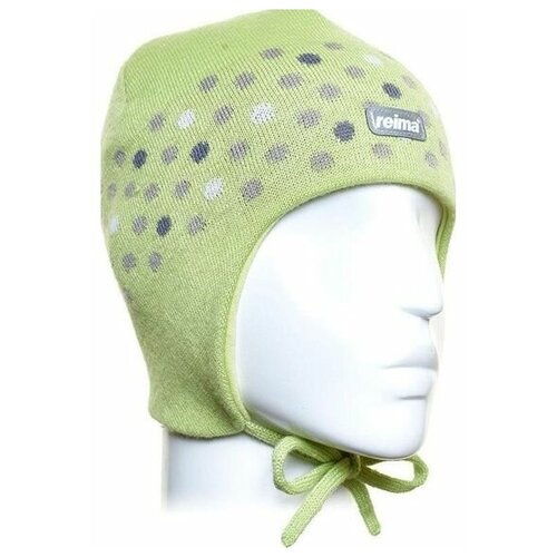 шерстяные шапка reima для девочки, зеленая
