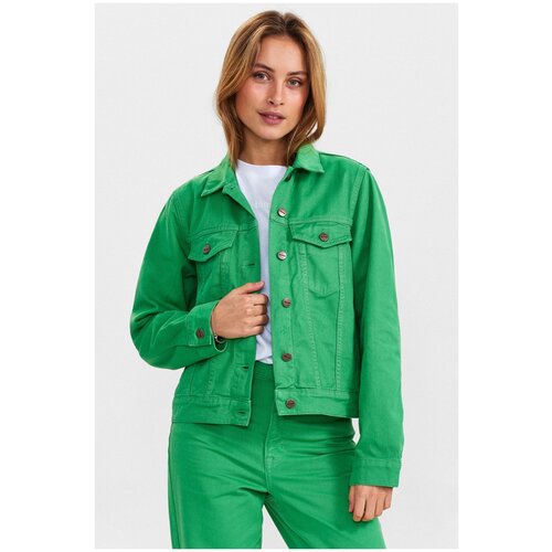 женская куртка numph, зеленая