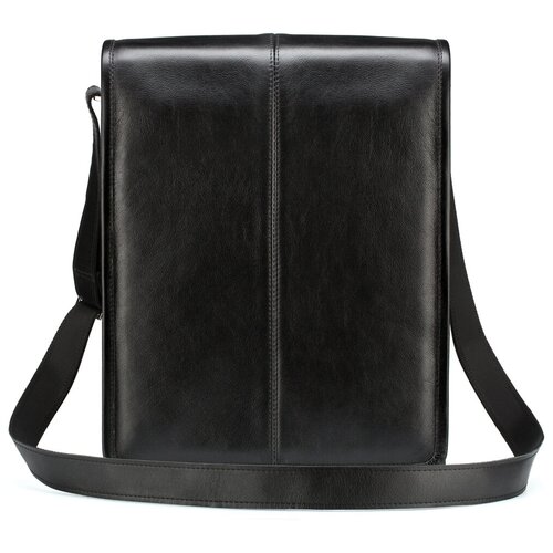 мужская кожаные сумка мастерская сумок кожинка, черная