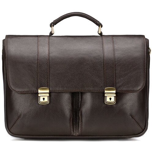 мужской портфель мастерская сумок кожинка, коричневый