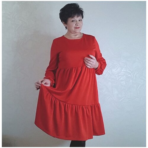 женское платье макси galinaponomareva, красное