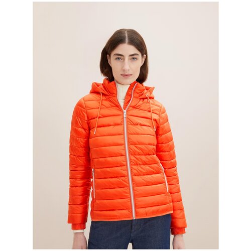женская куртка tom tailor, оранжевая