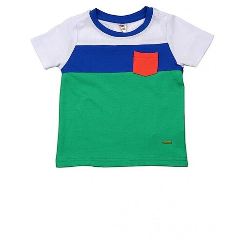 футболка mini maxi для мальчика, разноцветная