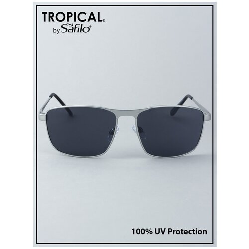 мужские солнцезащитные очки tropical, серебряные