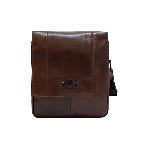 мужская сумка через плечо znixs, коричневая