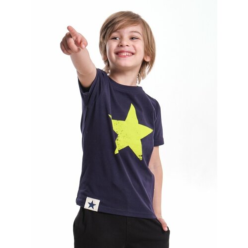 футболка mini maxi для мальчика, синяя
