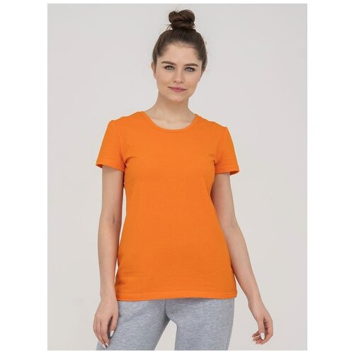 женская футболка с круглым вырезом argnord, оранжевая