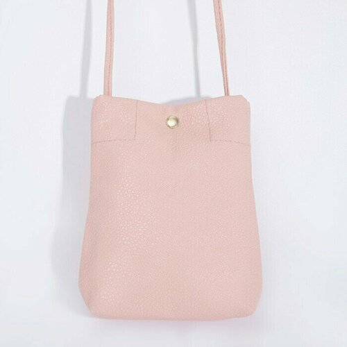 женская кожаные сумка textura, розовая