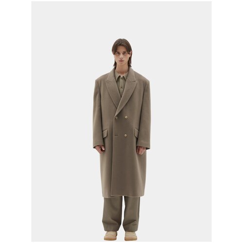мужское шерстяное пальто brownyard, бежевое
